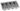 Range-couverts, 4 compartiments, gris