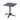 Table basse de terrasse X Cross noire 740 mm, 11001, plateau HPL 700 x 700 mm
