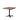 Table de bistrot X Cross basse noire 740 mm, 11001, plateau de table Old-Dutch 700 x 700 mm