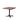 Table de bistrot basse X Cross noire 740 mm, 11001, plateau de table Old-Dutch 800 x 800 mm