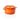 LAVA Casseroles round , orange emaillierter Bräter, Gusseisen 25 x 11,5 cm