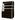 Nordcap Impuls-Wandkühlregal MERCURY 071 H 1424 M1 BLACK