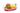 Hendi Servierkörbe im Fastfood-Stil, Rot, 6 Stk., 275x175x(H)38mm