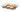 Corbeille à pain avec bord en inox, HENDI, Noir, 400x300x(H)50mm