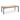BEST Tisch Paros 1600x900 mm anthrazit/Teakholz