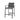 Fauteuil de bar Rhodes anthracite/anthracite, 2 pièces
