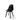 Keeve chaise empilable sans accoudoirs, Noir, structure foncée en bois de bouleau et assise en plastique, 47x53x83cm (BxTxH), 505FD01SB