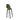 Tabouret de bar Keeve vert sans accoudoirs, structure en bouleau foncé et assise en plastique, 530 x 470 x 1190 mm