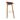 Tabouret de bar empilable FEROS Keeve - coque d’assise basse, rembourrée - bois / brun-rouge
