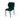 Chaise de restaurant Louis, rembourré en tissu velours vert
