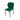 Chaise de restaurant Louis, rembourré en tissu velours vert