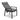 barths Palazzo - Chaise de salle à manger multipositions pliable avec tressage en corde - anthracite