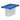 Emga CaterChef Lebensmittelbehälter GN1/9, (H)100 mm, blau