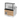PRO LINE Comptoir réfrigéré à viande 140x88x134 cm, granit noir, éclairage LED