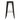 Tabourets hauts en acier galvanisé Bolero Bistro noirs (lot de 4)