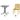 SIENA GARDEN Set aus 2x Stapelstuhl Lane & Klapptisch Sola 65x65 mustard