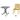 SIENA GARDEN Set aus 2x Stapelstuhl Lane & Klapptisch Sola 80x80 mustard