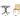 SIENA GARDEN Set aus 4x Stapelstuhl Square & Klapptisch Sola 80x80 mustard