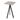 Feros Infinity Tripod Stehtisch Schwarz frame + Moonstone HPL 70x70 cm