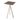 Feros Infinity Tripod Stehtisch Sand frame + Tropical Wood HPL 70x70 cm