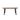 BEST Polly Dining-Gartentisch – Schwarz-Wood