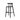 Windson tabouret de bar noir, polypropylène, 560 x 550 x 1030 mm