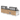 CLASSIC LINE Bain-Marie 4x 1/1GN, 150x88x134 cm, granit noir, éclairage LED