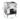Gasgrillplatte Serie 77 - 70/70 ½ glatt, ½ gerillt