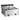 Friteuse électrique double Profi 12+12 l avec robinet de purge, 400 V