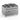 Gasherd  Serie 98 - 120/90 mit grossem Grill-Gasbackofen 64 kW