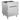 Gasherd ECO mit offenem Unterbau - 28,8 kW - 4 Brenner