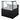 Comptoir réfrigéré MISSOURI 997 mm noir, éclairage LED, soubassement réfrigéré
