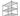 Rayonnage – chromé – 5 niveaux – 910 x 455 x 1810 mm