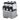 Slush Eis Maschine 3x 12 Liter Edelstahl schwarz