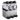 Slush Eis Maschine 3x 12 Liter Edelstahl schwarz