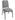 Bolero Bankettstühle mit rechteckiger Lehne grau - 4 Stück