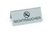 Tischaufsteller, 10x5 cm "NICHTRAUCHER" + -symbol