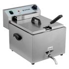 Elektro-Fritteuse ECO 10 Liter mit Ablasshahn, 8100 W, 400 V