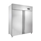 Gastronomie Tiefkühlschrank ECO 1300 GN 2/1 Monoblock, 1350 Liter Kühlraumvolumen, 6 verstellbare Einlegeböden, Robuste Bauweise, Edelstahl