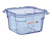 Produktbild von Araven GP577 Deckel Für GN 1/4 Lebensmittelbehälter – Luftdicht, BPA-frei, Transparent, Blau, Spülmaschinenfest – Für Frische Und Hygiene