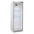Gastro-Inox Lagerkühlschrank 400 weiß mit Glastür