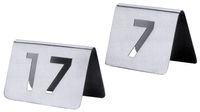 Tischnummernschild 13-24 mit ausgestanzten Ziffern