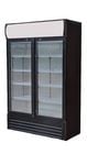 Réfrigérateur à boissons ECO 630 avec tête d'éclairage et portes battantes