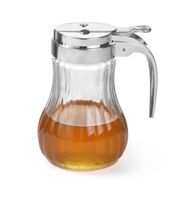 Honigspender Glas / Edelstahl 80x115 mm