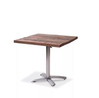 Table de bistrot X Cross basse aluminium 740 cm, 11001, plateau de table Old-Dutch 800 x 800 mm