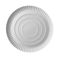 100 assiettes Papstar, carton « pure », rondes, Ø 26 cm x hauteur : 2 cm, blanches
