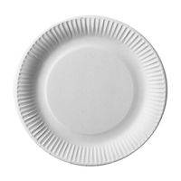 100 assiettes Papstar, carton « pure » rondes Ø 23 cm blanc