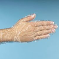 500 gants Papstar, PE transparent pour femmes, M