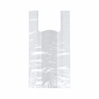 Papstar 250 Hemdchen-Tragetaschen, HDPE 48 cm x 22 cm x 12 cm transparent Knotenbeutel