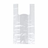 200 sacs à bretelles Papstar, HDPE 55 cm x 22 cm x 15 cm, blanc moyen